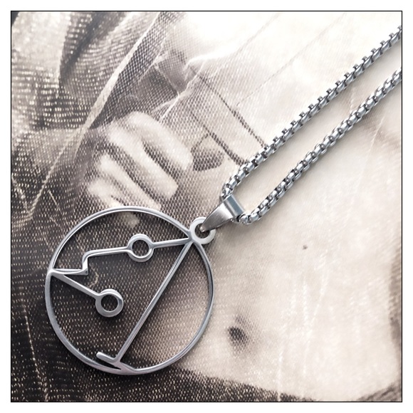 Arch Angel Metatron Sigil Protection Intention Necklace - Picture 2 of 8